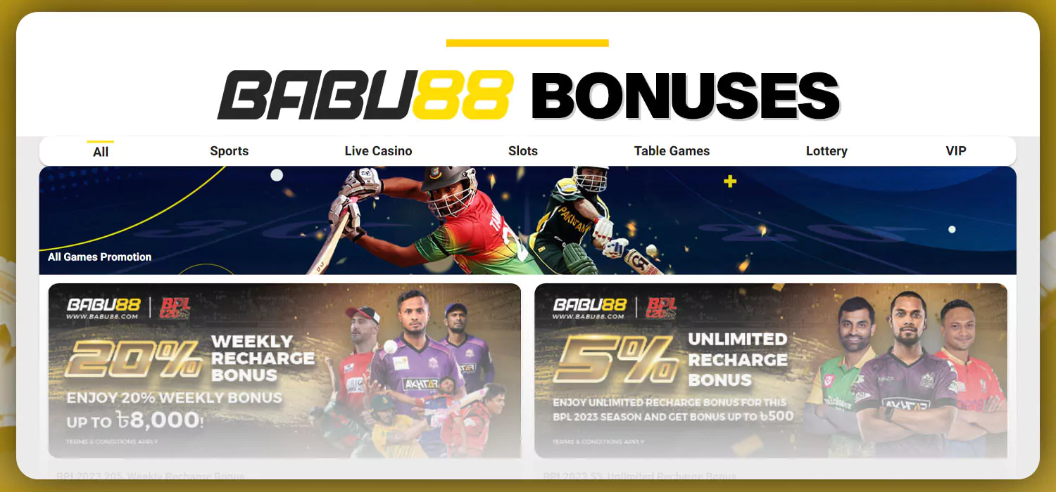 Babu88 offers a range of exciting bonuses to enhance your gaming experience.