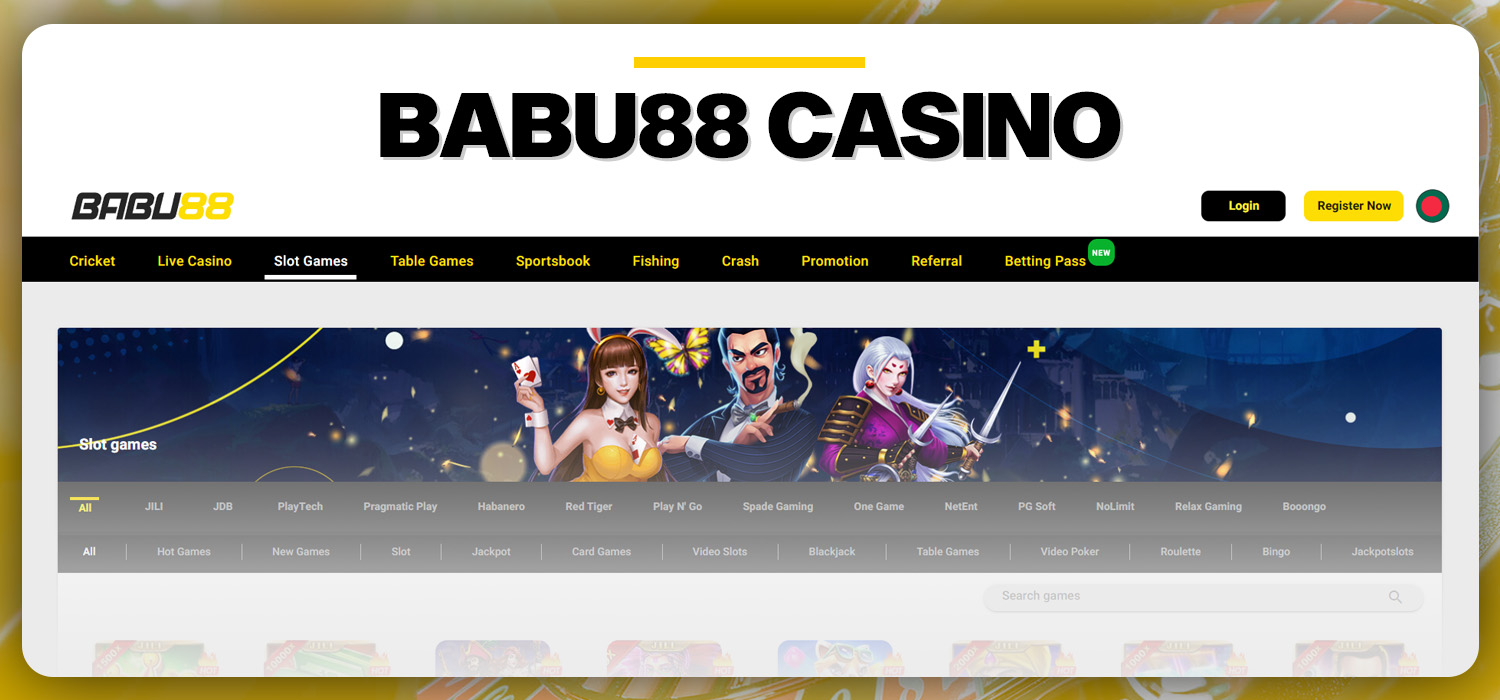 Babu88 Casino offers an extensive range of online gaming options, providing players with a thrilling gambling experience. Featuring a diverse collection of slots, table games, and live dealer options from top providers, the casino ensures high-quality entertainment. Whether you're a fan of classic card games or prefer the excitement of modern slot machines, Babu88 Casino caters to all preferences with its user-friendly interface and enticing rewards.